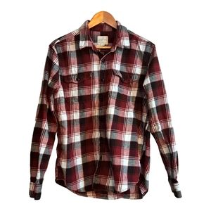 American Eagle Men's Flannel Button Down Shirt